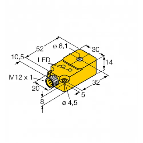 Кольцевой датчик TURCK BI6R-Q14-AP6X2-H1141 Кольцевой датчик TURCK BI6R-Q14-AP6X2-H1141