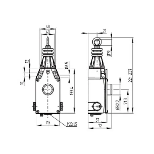 Тросовый выключатель аварийной остановки Schmersal EX-ZQ900-11-3D Тросовый выключатель аварийной остановки Schmersal EX-ZQ900-11-3D