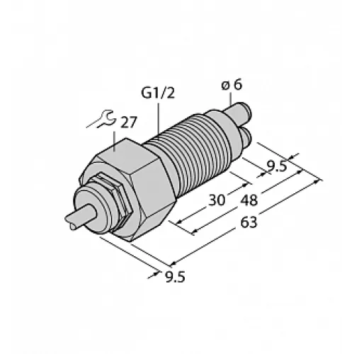 Датчик потока TURCK FCS-GL1/2A4-NAEX0/A Датчик потока TURCK FCS-GL1/2A4-NAEX0/A
