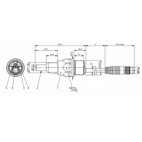 Емкостной датчик уровня Balluff BCS S44KK03-PSCFNG-EP00,3-GS49 Емкостной датчик уровня Balluff BCS S44KK03-PSCFNG-EP00,3-GS49