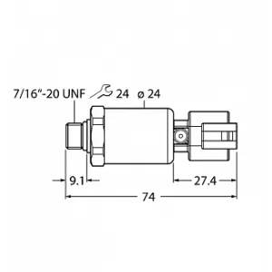 Датчик давления TURCK PT600R-2105-I2-DT043P