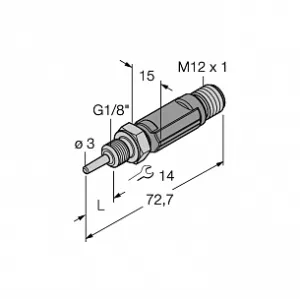 Датчик температуры TURCK TTM050C-103A-G1/8-LI6-H1140-L024-50/50A°C
