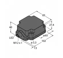 Индуктивный датчик TURCK NI75U-Q80WD-VP6X2-H1141