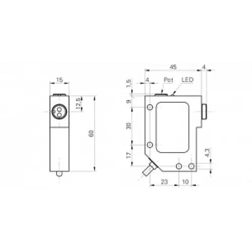 Усилитель для оптоволоконных датчиков Baumer FVDM 15N5103 Усилитель для оптоволоконных датчиков Baumer FVDM 15N5103