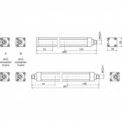 Световая завеса безопасности Micro Detectors LS2ER/0B-080K Световая завеса безопасности Micro Detectors LS2ER/0B-080K
