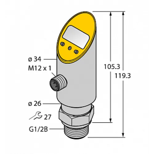 Датчик давления TURCK PS010V-609-LI2UPN8X-H1141 Датчик давления TURCK PS010V-609-LI2UPN8X-H1141