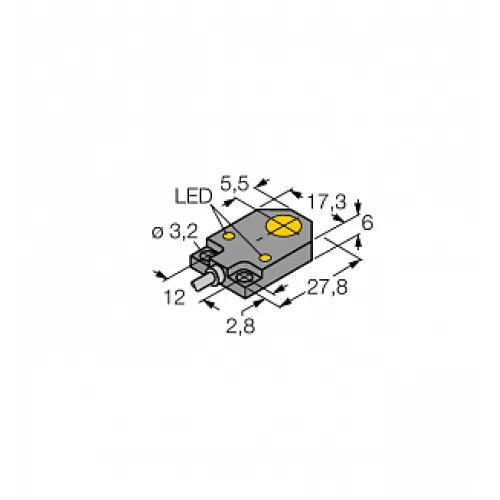 Индуктивный датчик TURCK BI3-Q06-AP6X2 Индуктивный датчик TURCK BI3-Q06-AP6X2