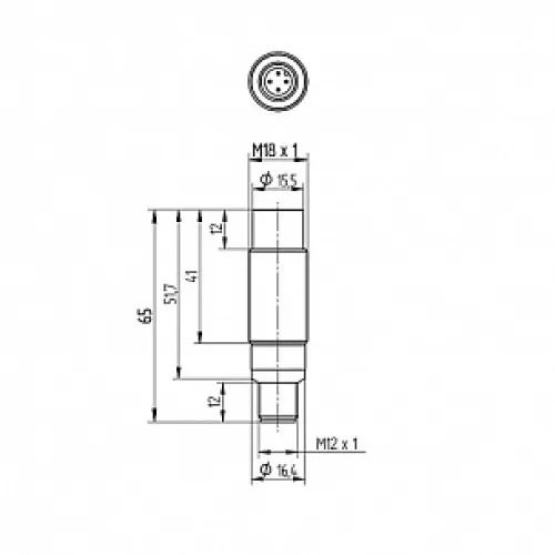 Индуктивный датчик Wenglor IW120SE65UA3 Индуктивный датчик Wenglor IW120SE65UA3