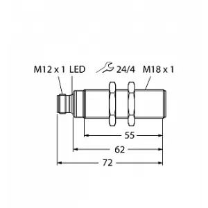  Ультразвуковой датчик TURCK RU50U-S18-LI8X-H1141