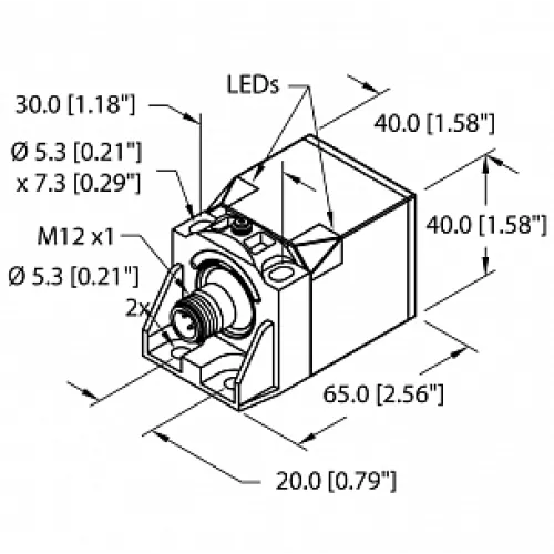 Индуктивный датчик TURCK NI50U-CK40-VP4X2-H1141 Индуктивный датчик TURCK NI50U-CK40-VP4X2-H1141